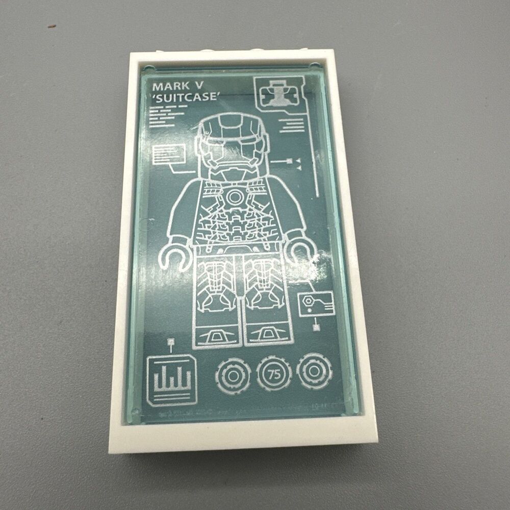 LEGO Mark V Suitcase Marvel IRON MAN Computer Screen Robot 2019 Avengers Window